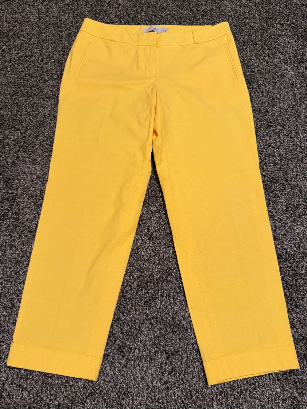 Women’s Ann Taylor Loft Yellow Crop Pants